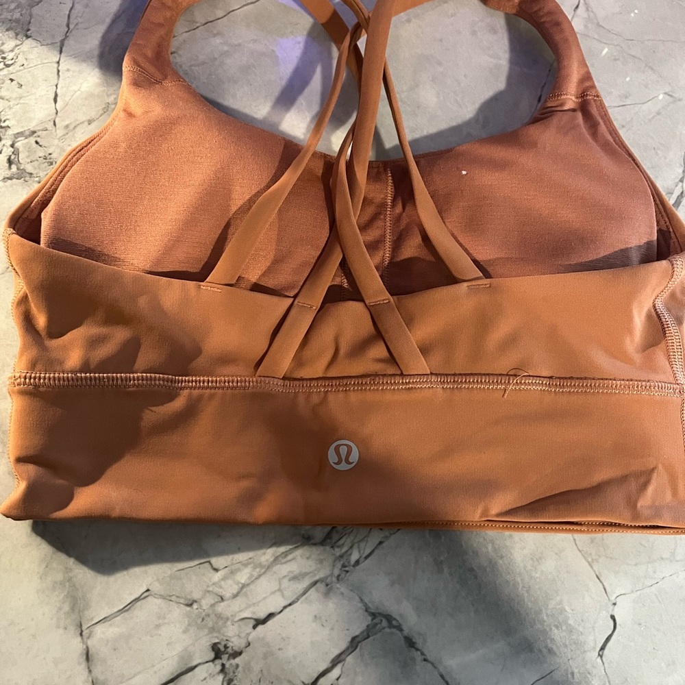 Lululemon Athletica Brown High-Performance Sports Bra